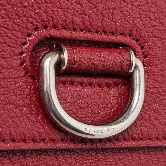 Burberry Red Leather Wallet On Chain D-Ring Crossbody Bag - Picture 5 of 10
